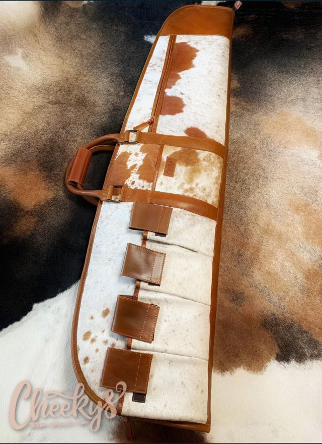 Cheeky's Rifle Cowhide and Genuine Leather with Multi Pockets and Quilted Interior