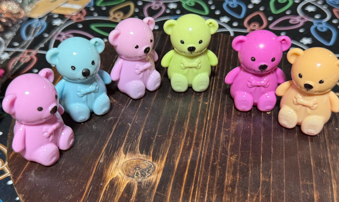 Teddy Bear Lip Tint Key Chain Fun Stocking stuffer