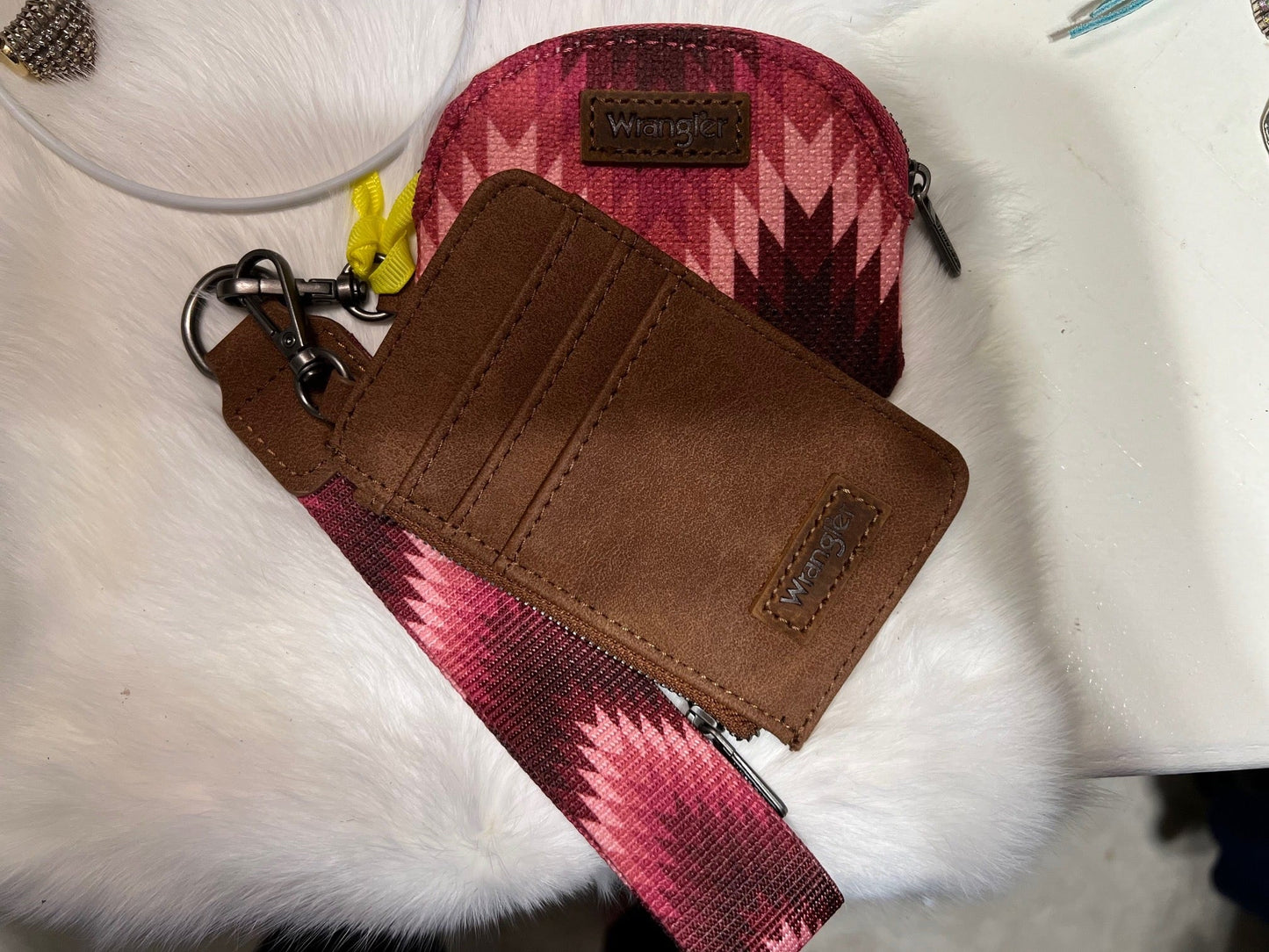 Wrangler Southwestern Dual Pouch Wristlet