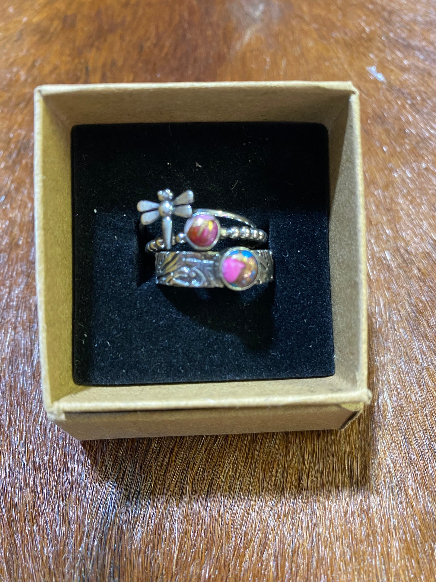 Dragon Fly Spiney Oyster Stackable Rings