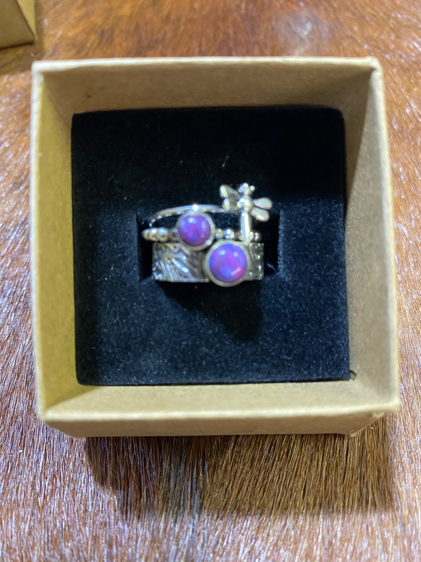 Dragon Fly Spiney Oyster Stackable Rings