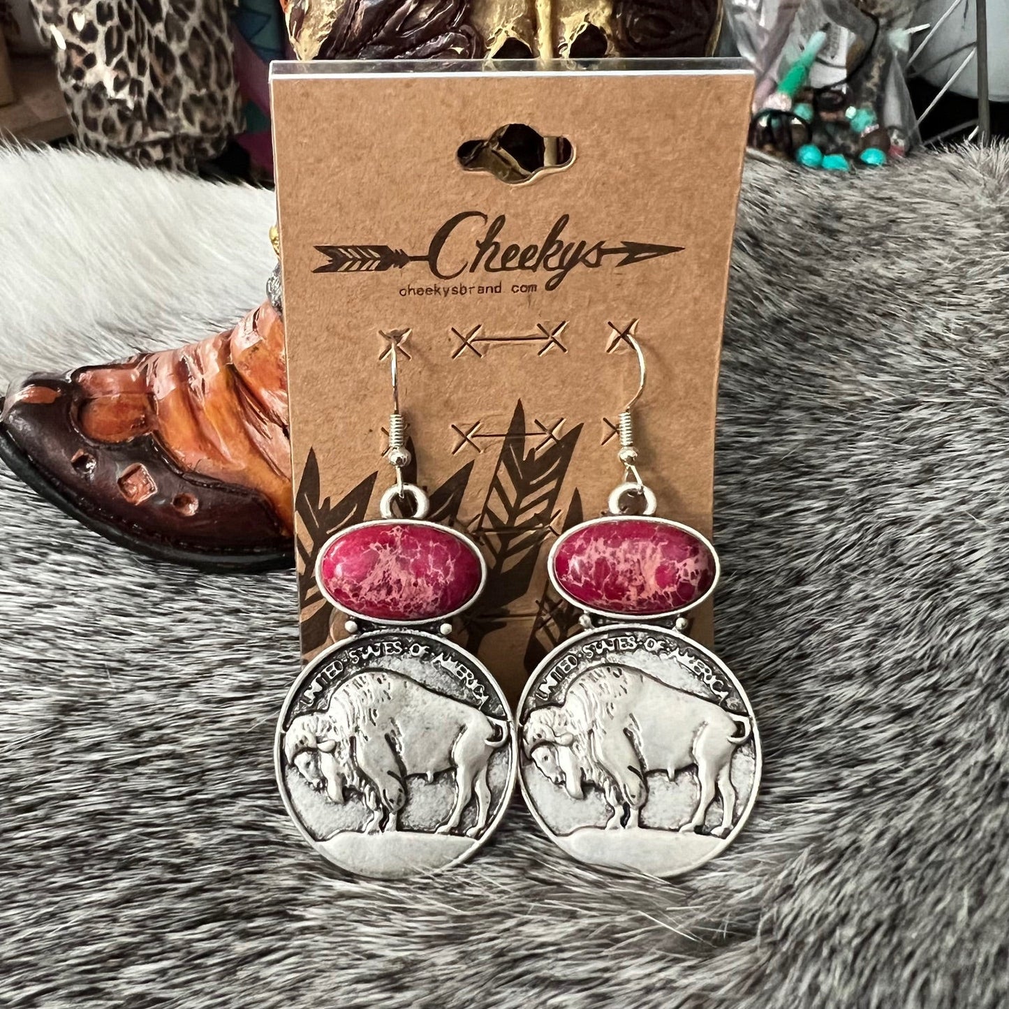 Buffalo Coin Earrings