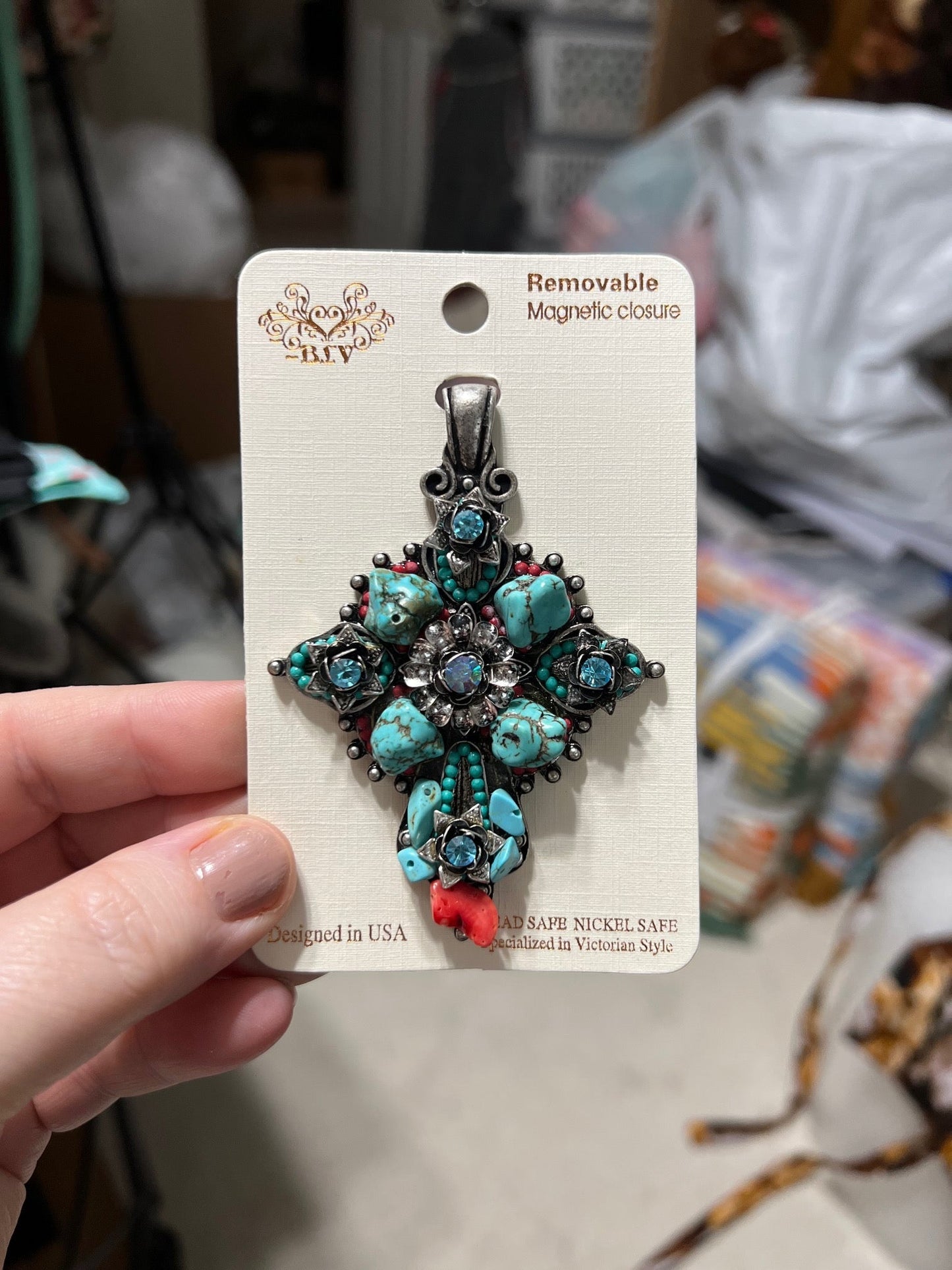 Chunky Fashion Turquoise Pendant