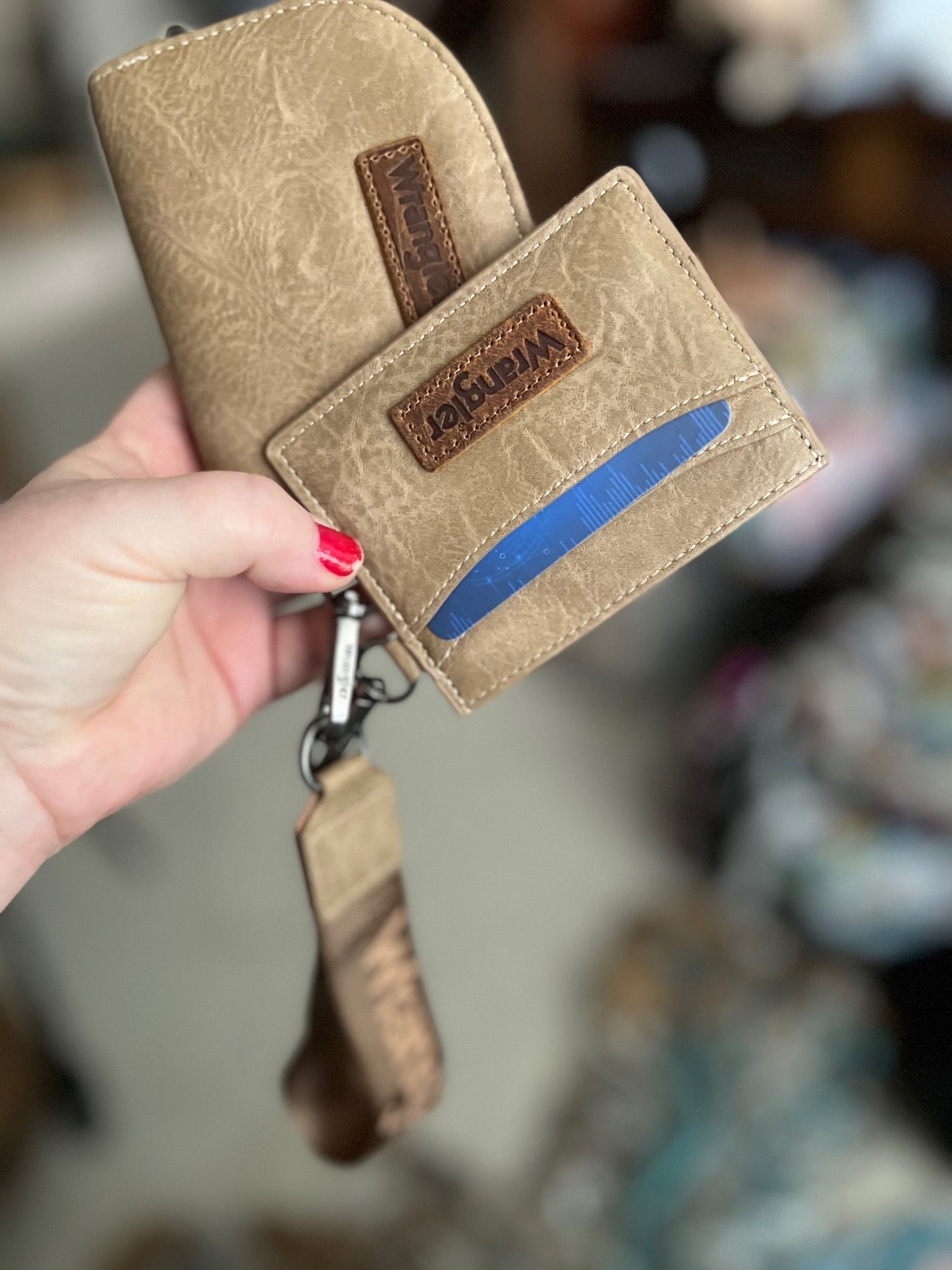 Wrangler Southwestern Dual Pouch Wristlet
