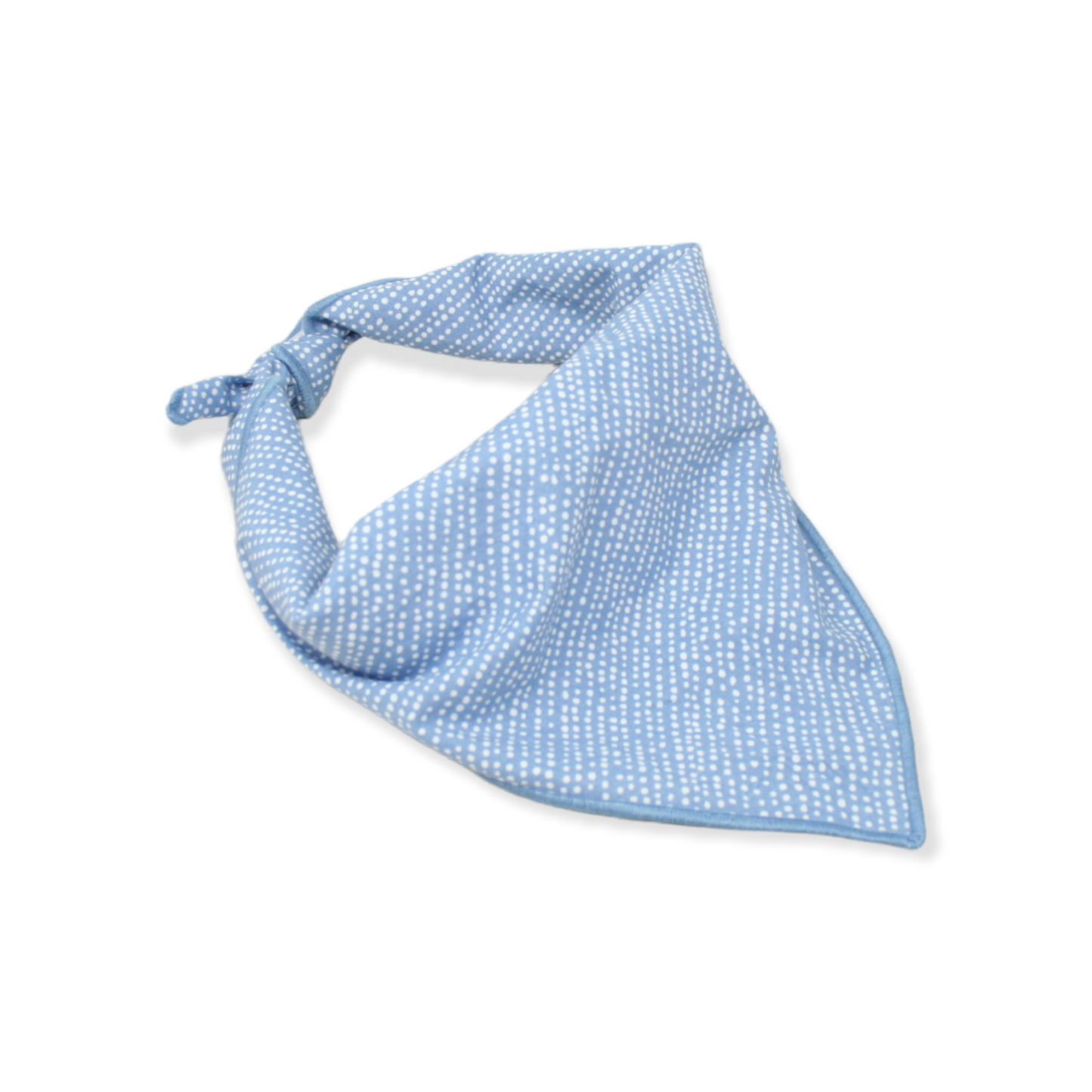 Light Blue Ditsy Dots Dog Bandana