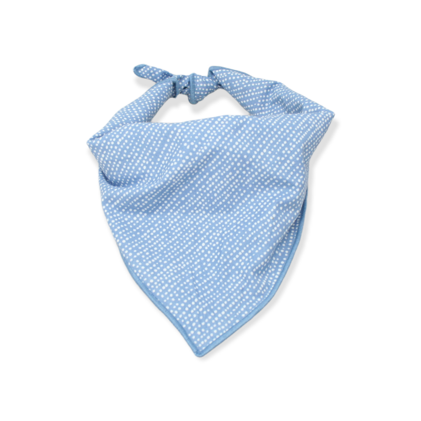 Light Blue Ditsy Dots Dog Bandana