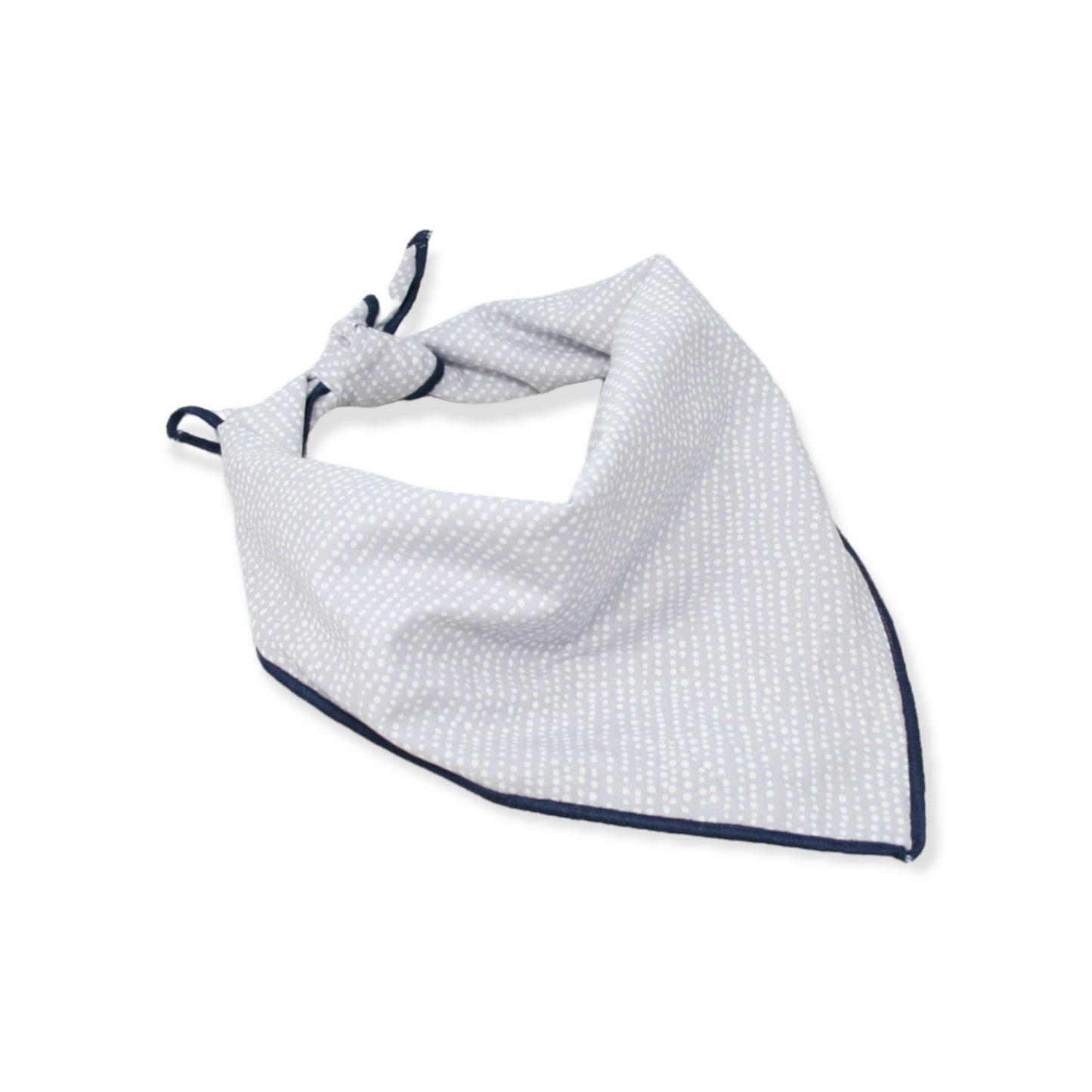 Light Gray Ditsy Dots Dog Bandana
