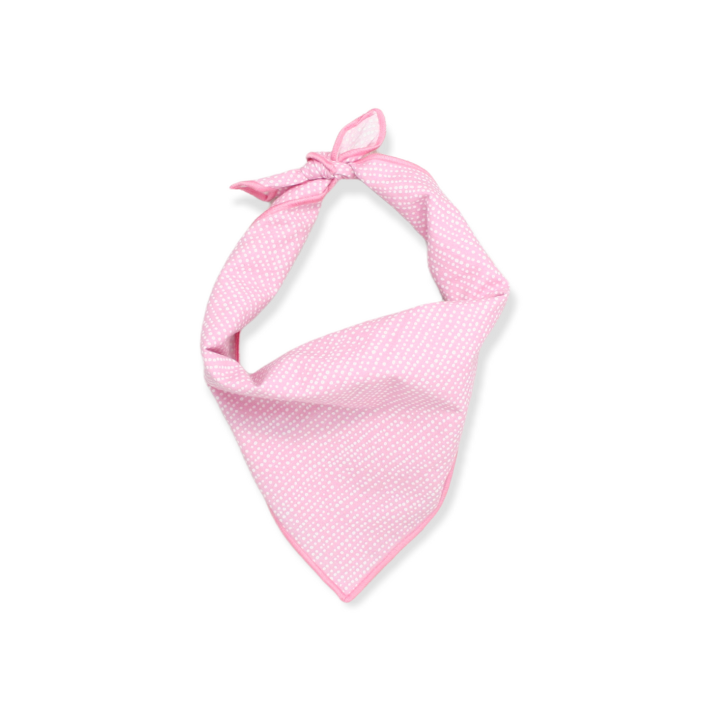 Light Pink Ditsy Dots Dog Bandana