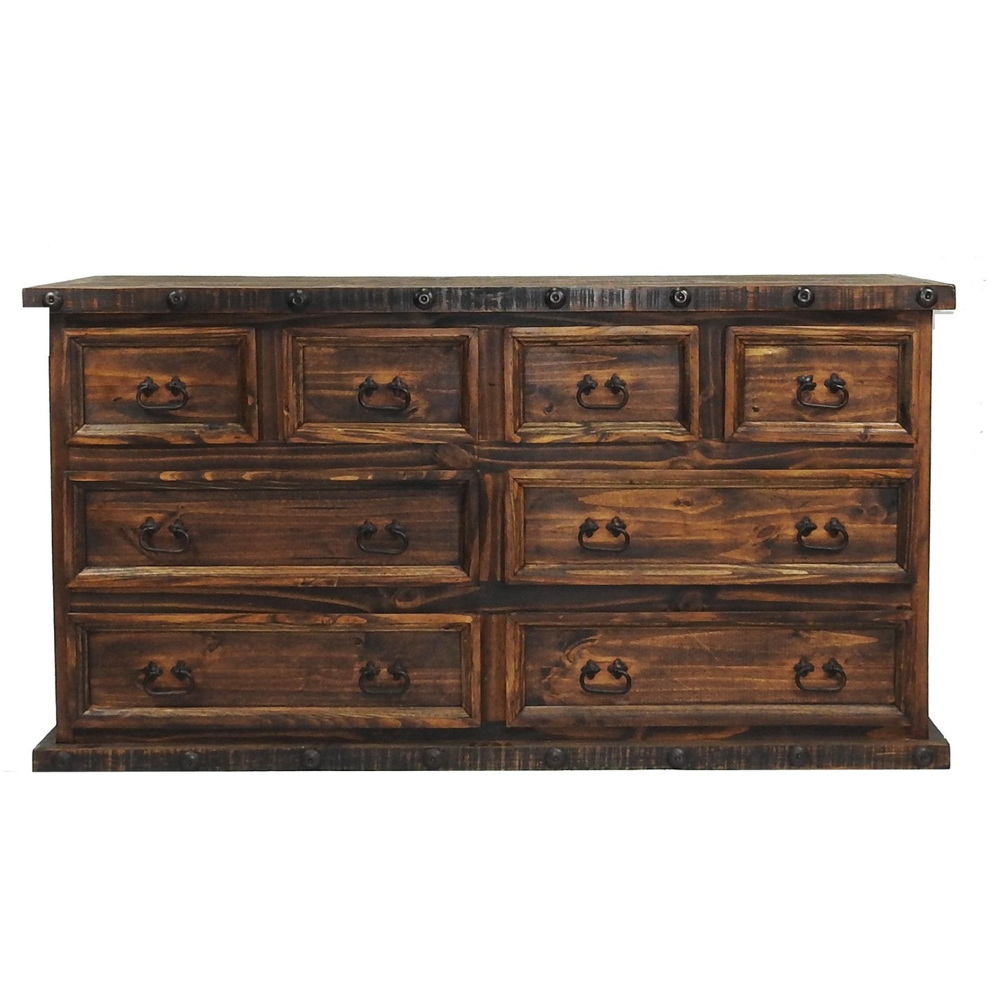 Oasis 8 Drawers Rustic Dresser