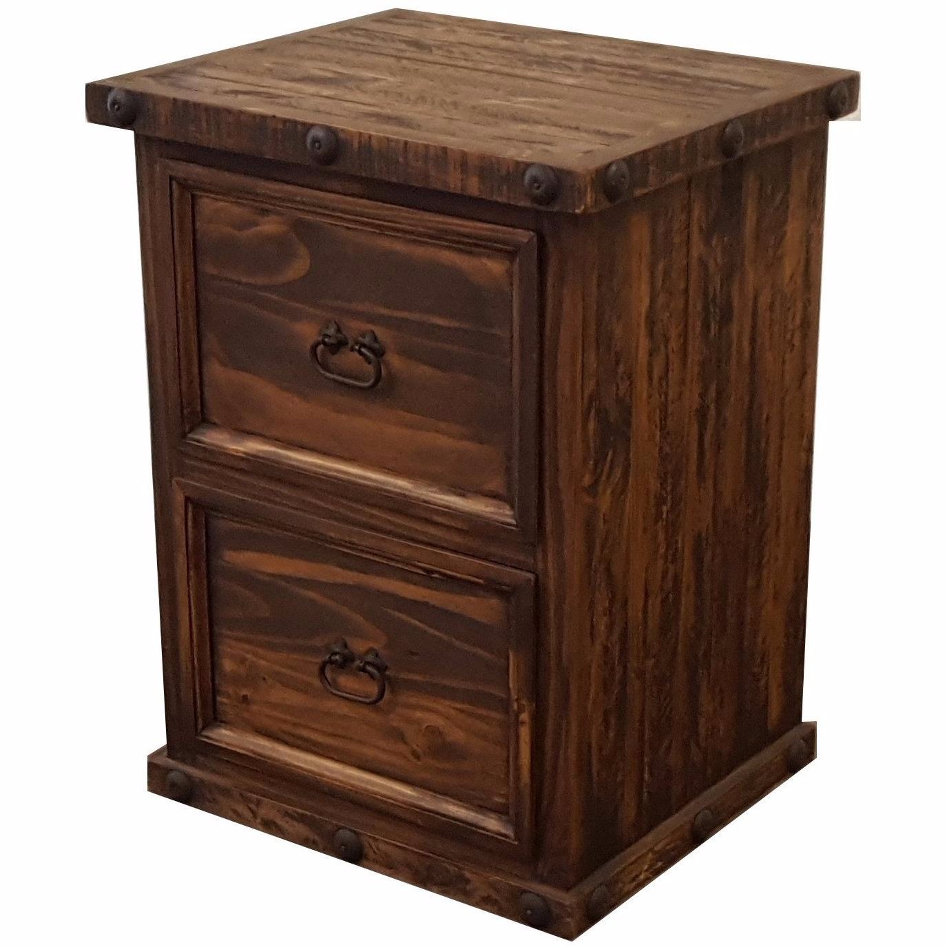 Oasis Short Rustic File Cabinet