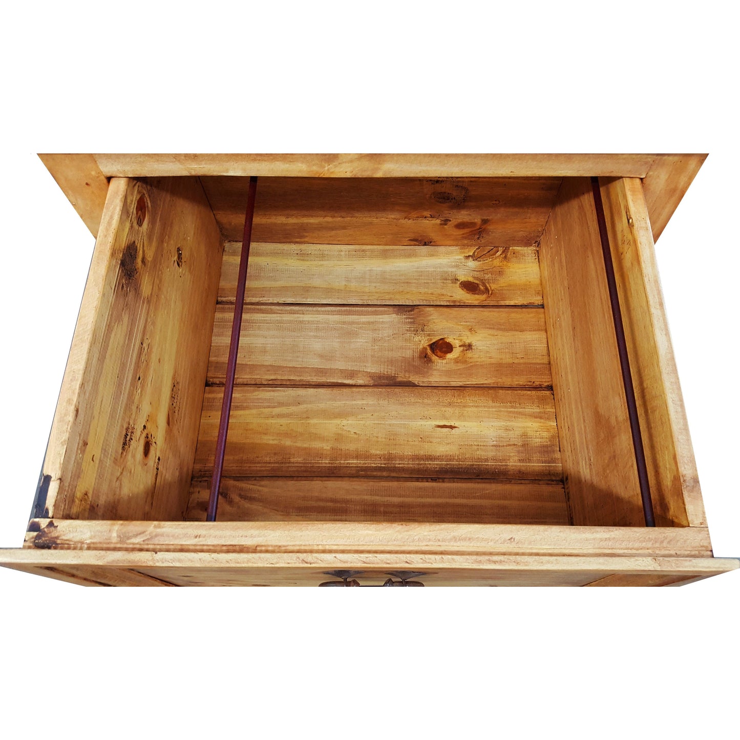 Traditional Tall Rustic File Cabinet