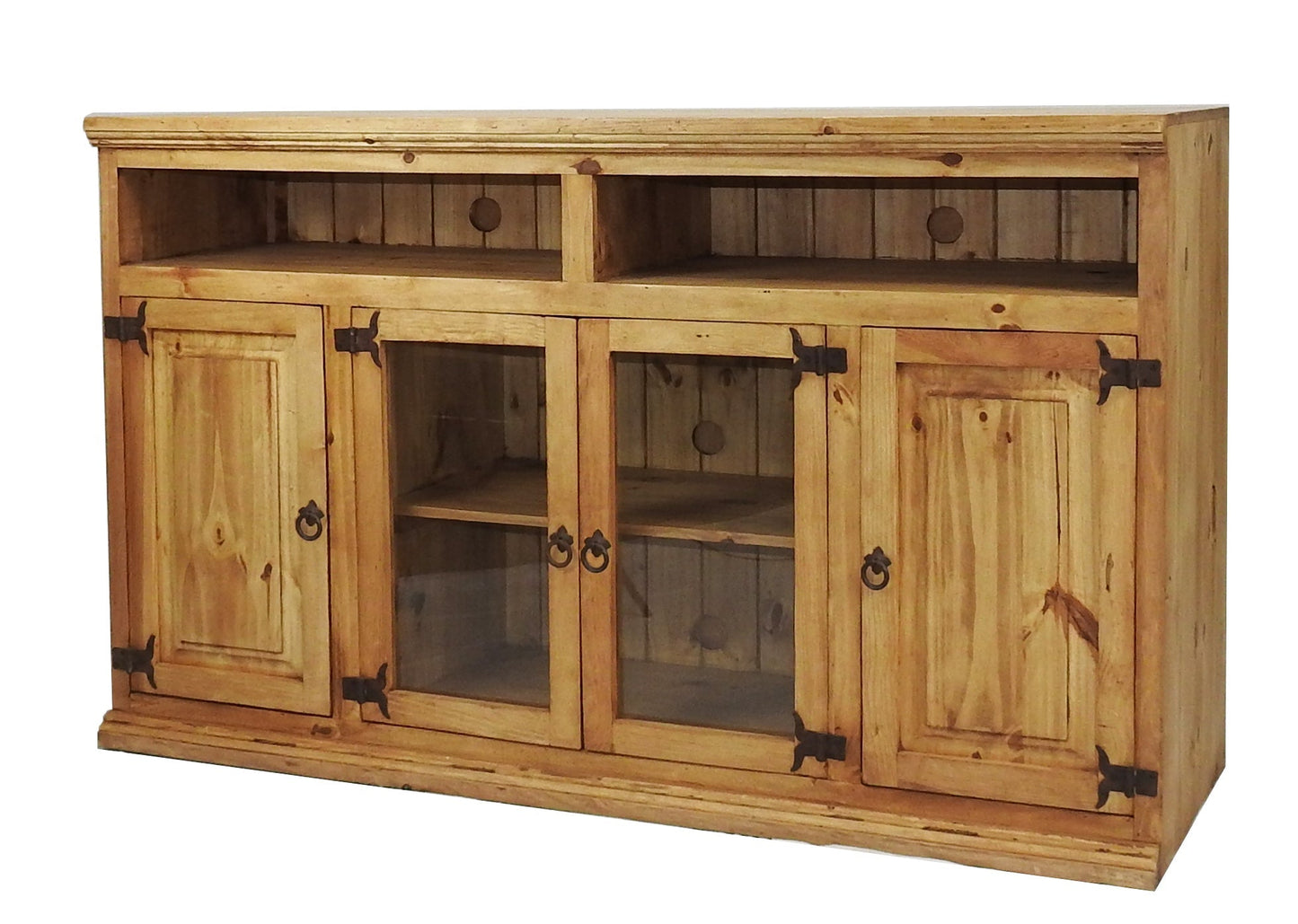 Santa Cruz Rustic Entertainment Center 3 Pcs
