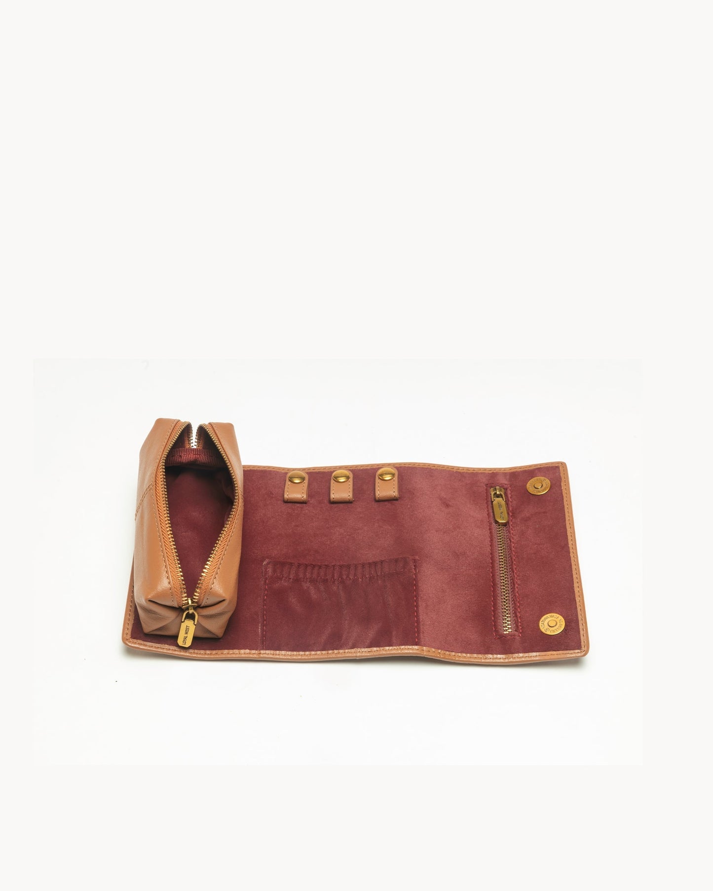 Loyal West Canyon Jewellery Case Handtooled Leather - Whiskey & Water