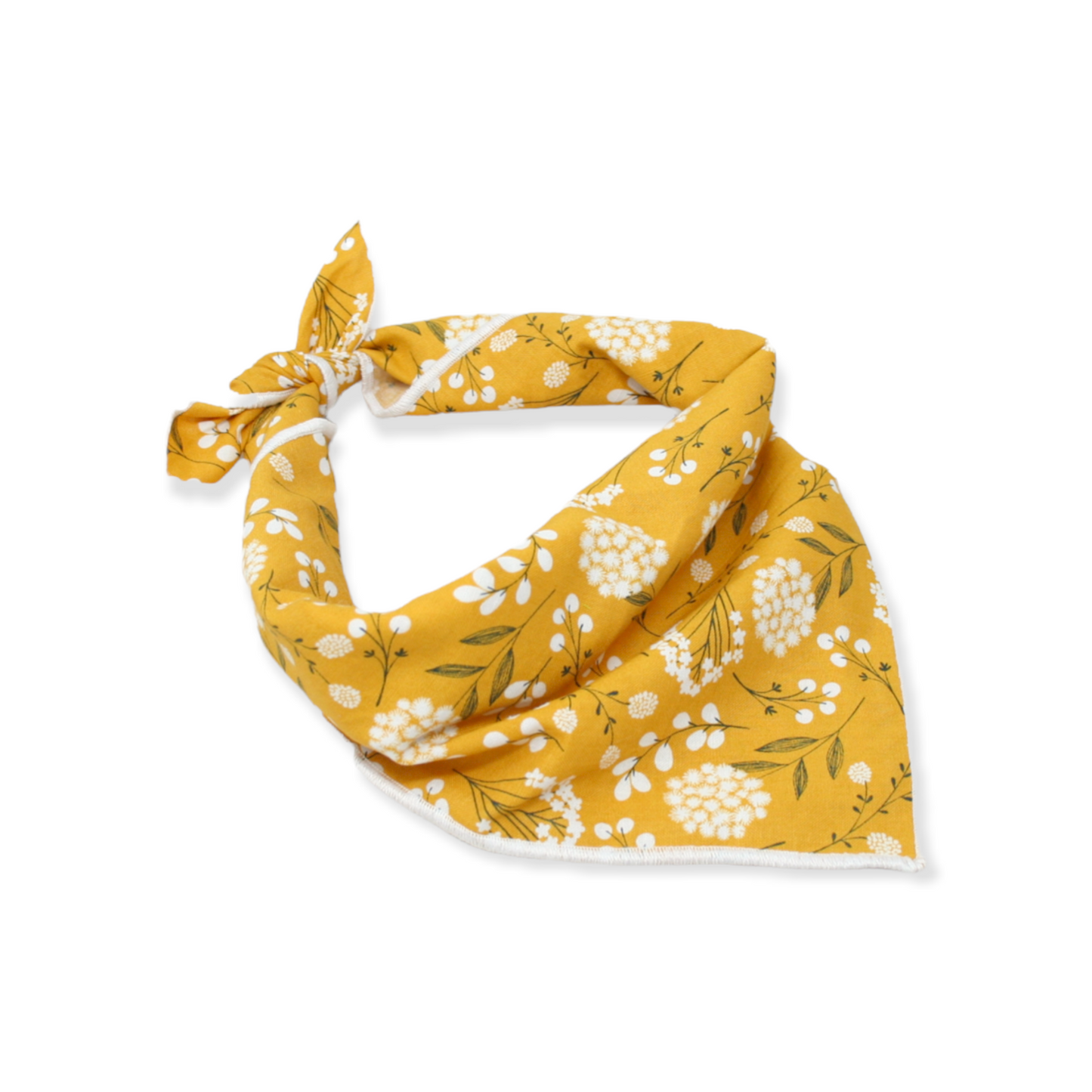 Mustard Floral Dog Bandana