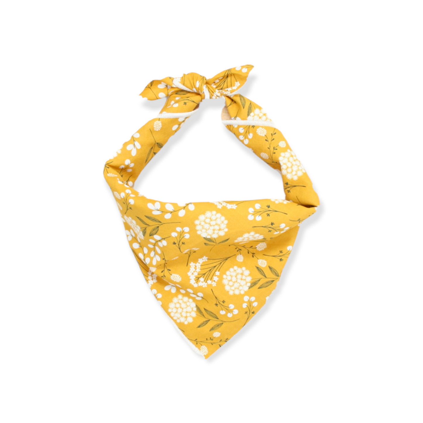 Mustard Floral Dog Bandana
