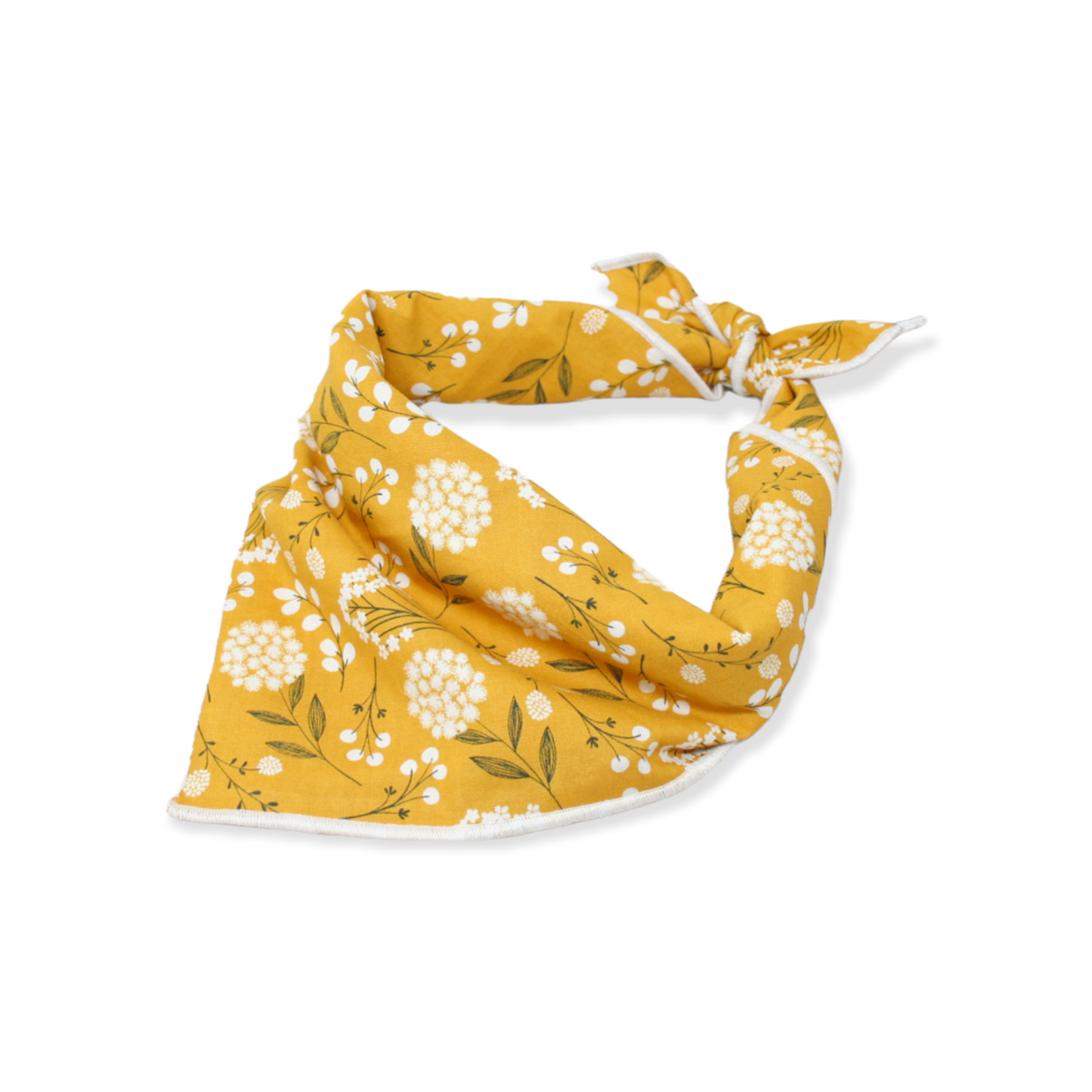 Mustard Floral Dog Bandana