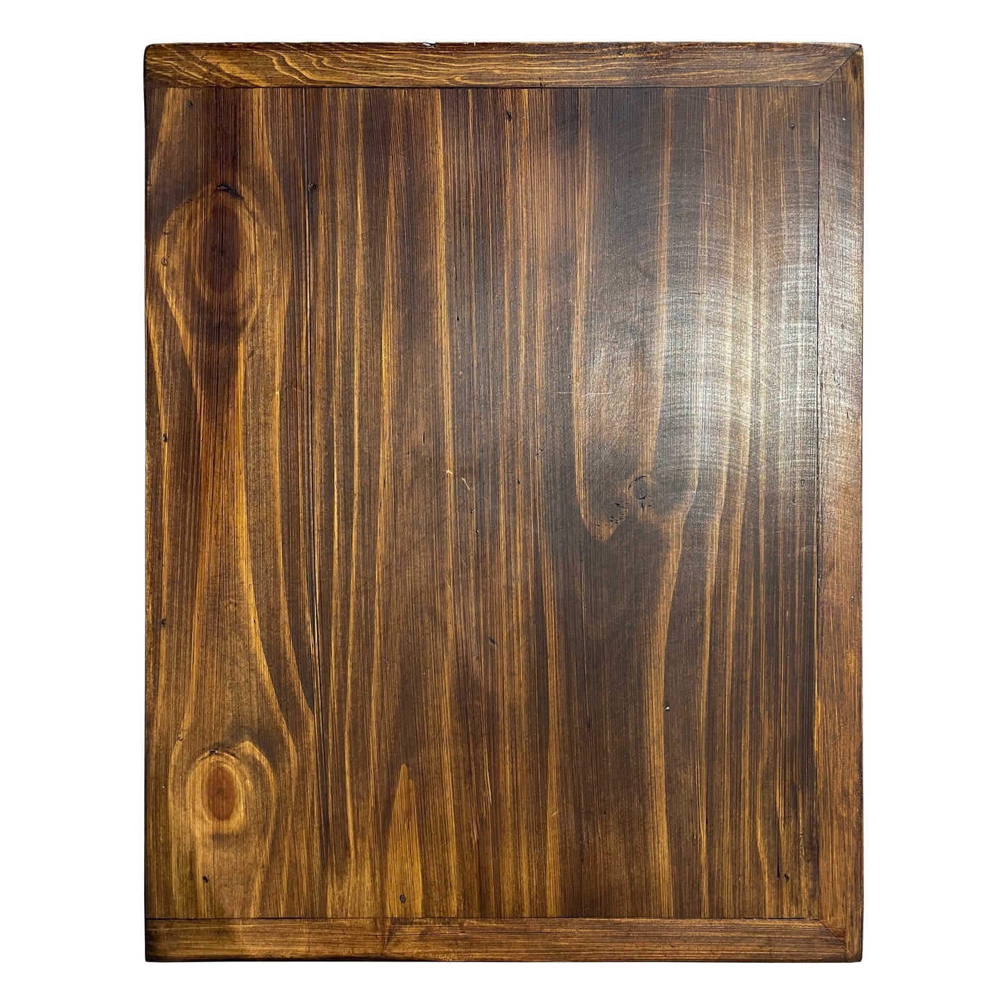 Traditional Small Rustic Nightstand Oldie Red