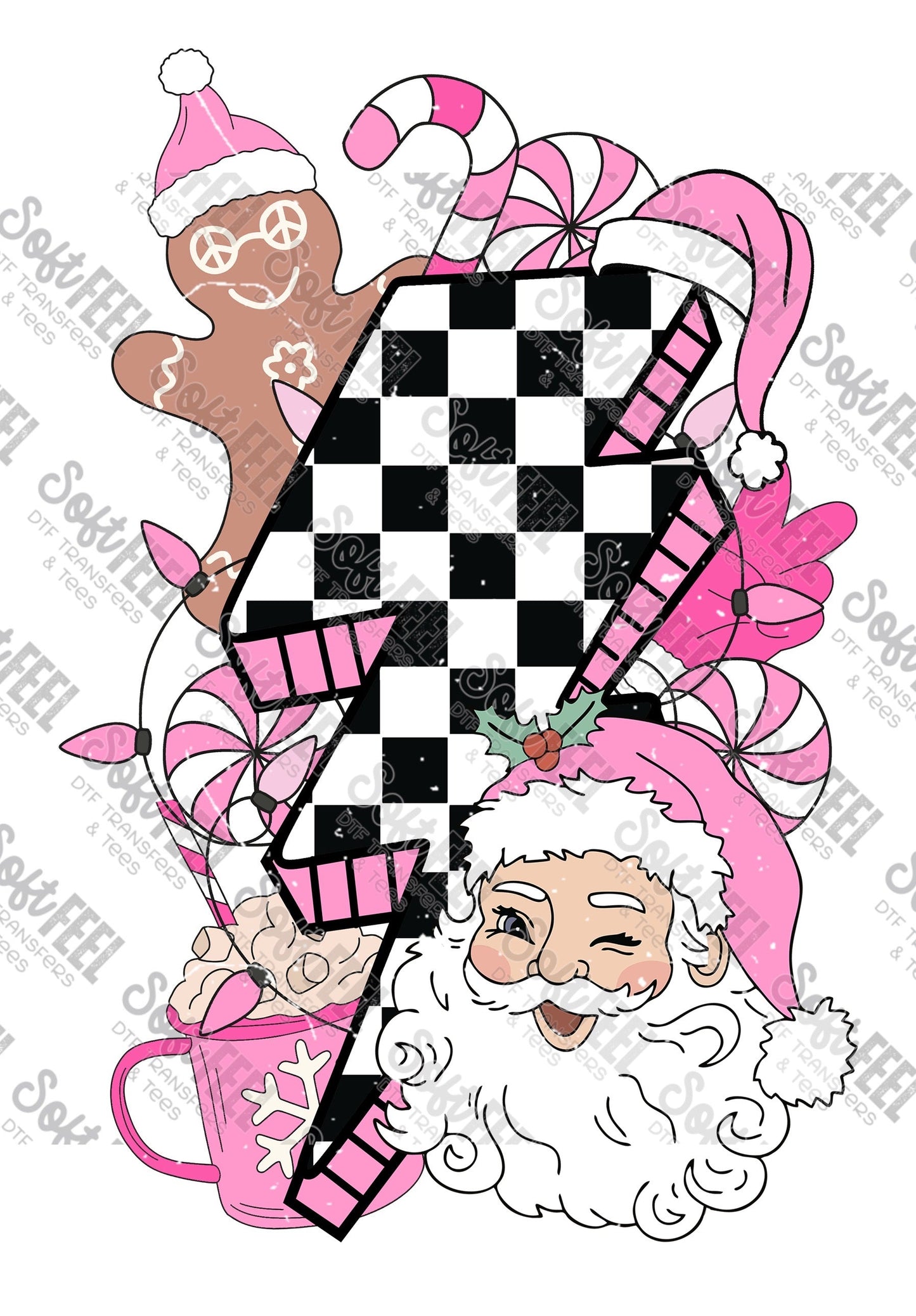 Pocket Design Retro - Christmas - Direct To Film Transfer / DTF - Heat Press Clothing Transfer
