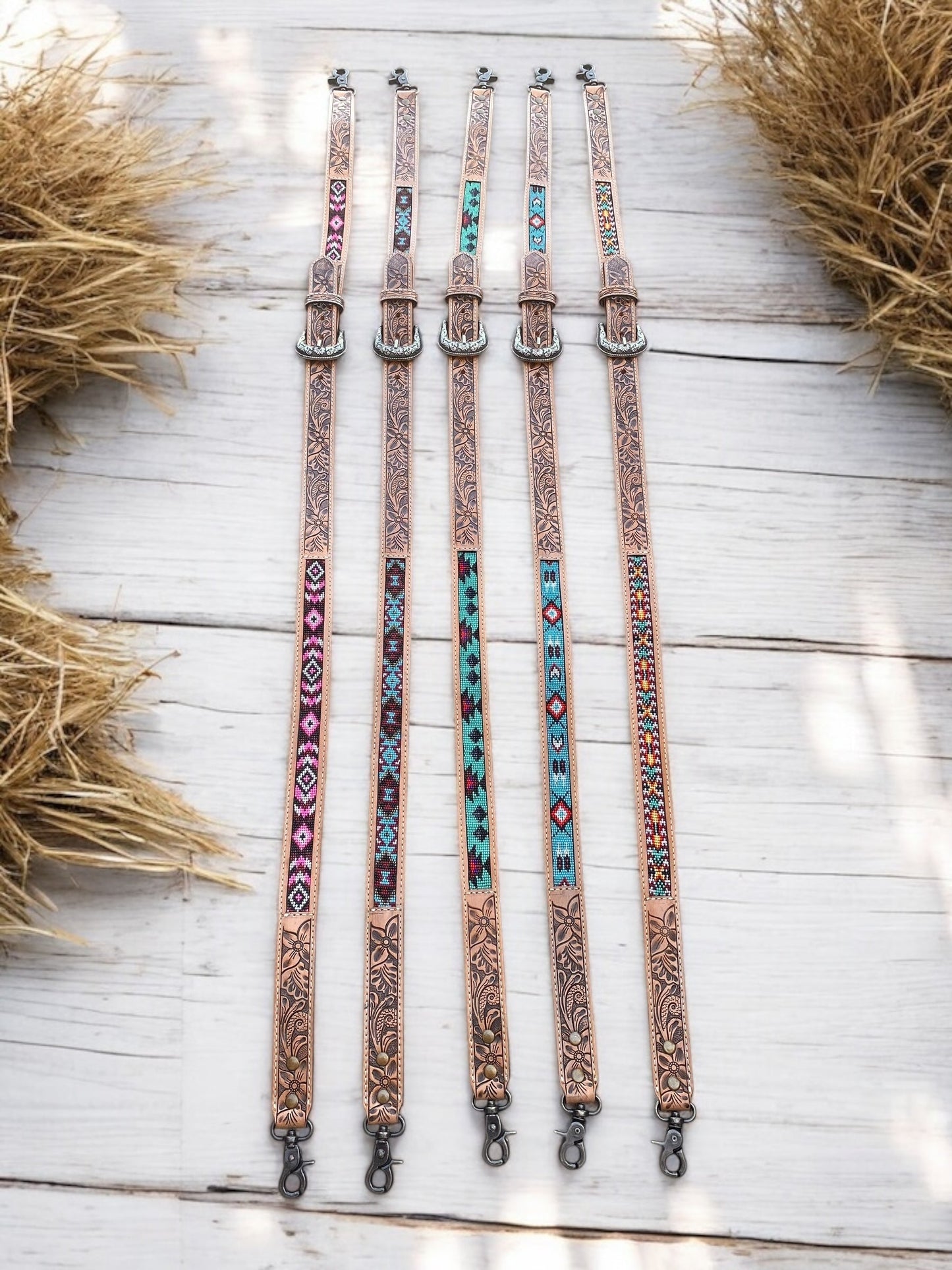 Beaded Western Strap - Turquoise 4
