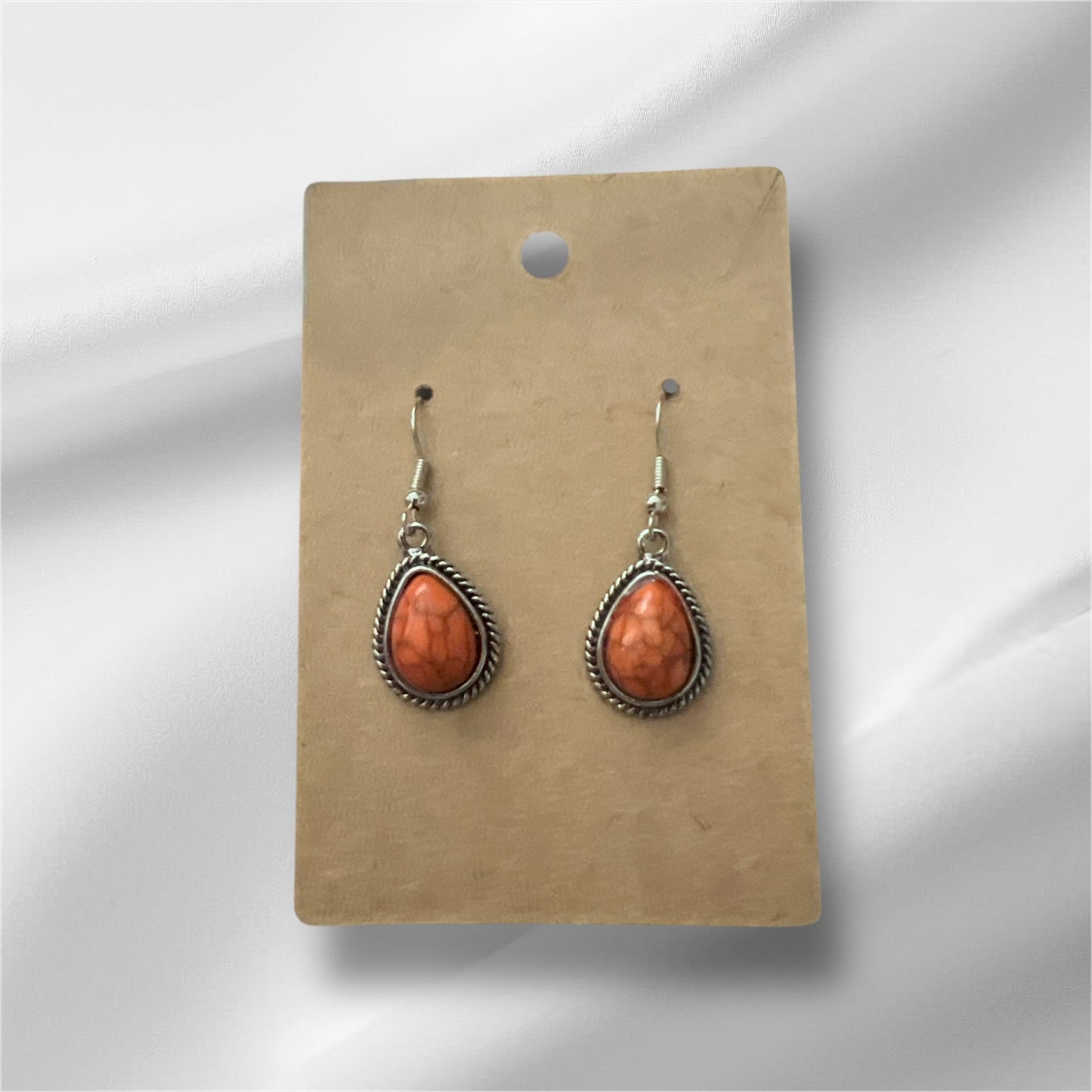 Teardrop Dangle Earrings - Multi Colors