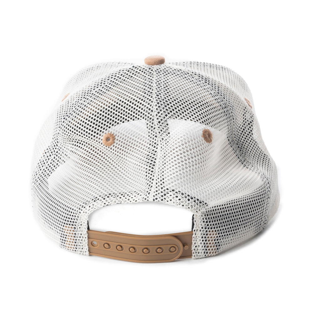 Jenson Hill Cap In Brown & Off White