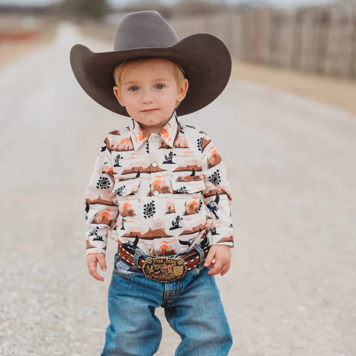 Shea Baby Desert Sky Pearl Snap Shirt