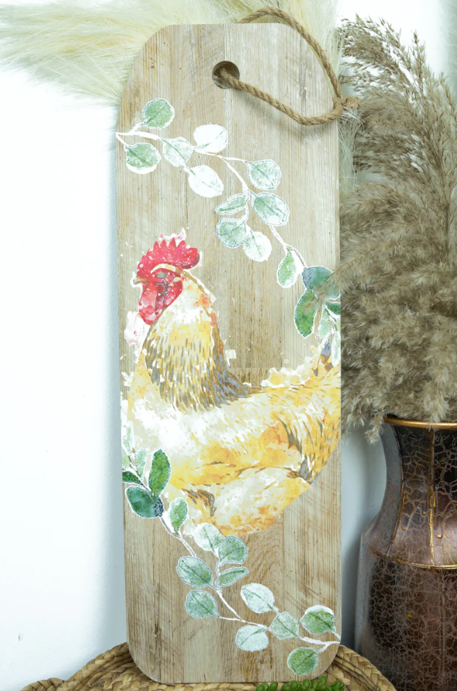 23.25 X 7.75 Chicken Wall Art