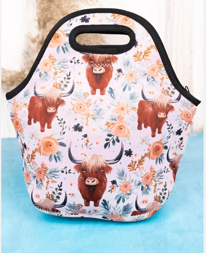 Machine Washable Zipper Top Lunch Tote