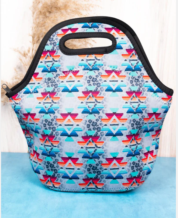 Machine Washable Zipper Top Lunch Tote