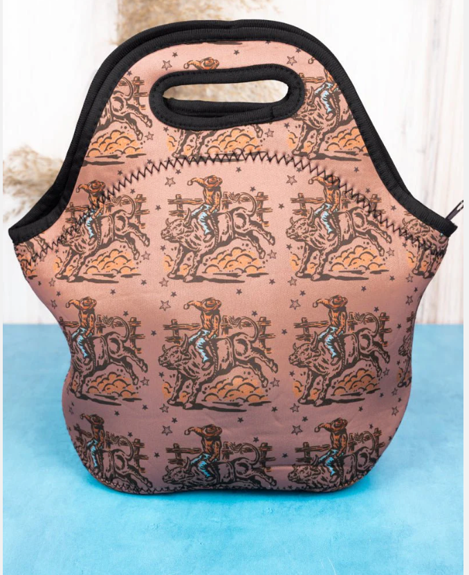 Machine Washable Zipper Top Lunch Tote