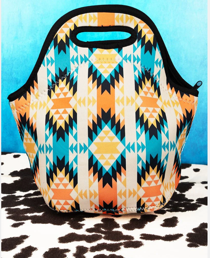 Machine Washable Zipper Top Lunch Tote
