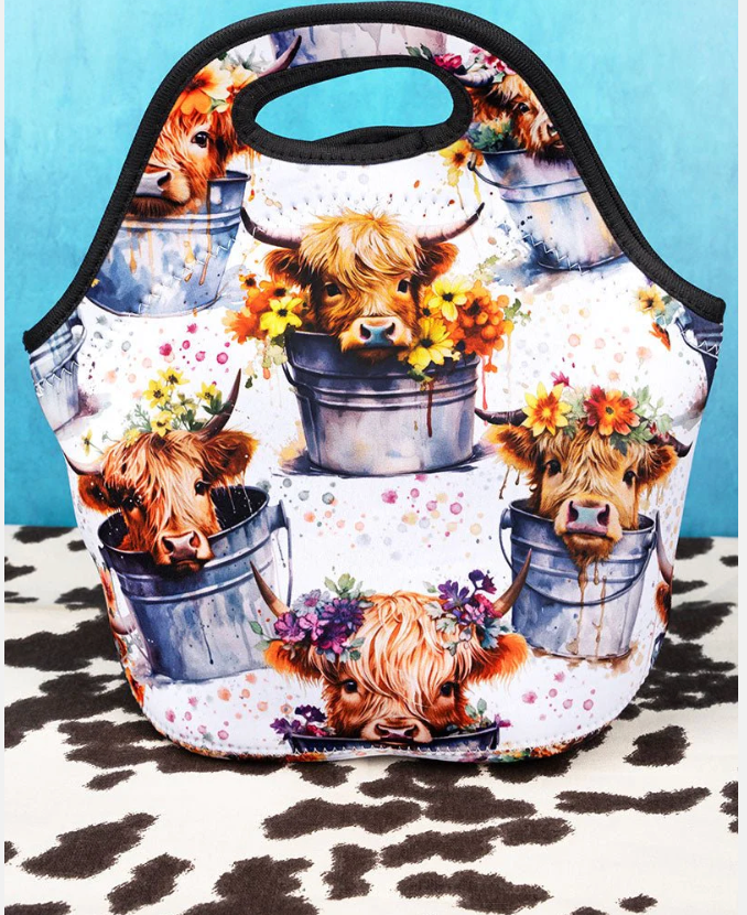 Machine Washable Zipper Top Lunch Tote