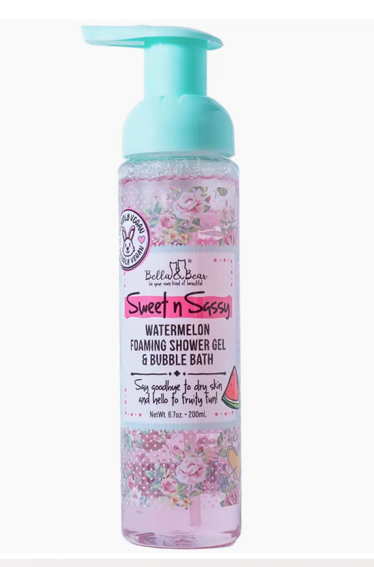 Sweet N Sassy Watermelon Foaming Shower Gel & Bubble Bath