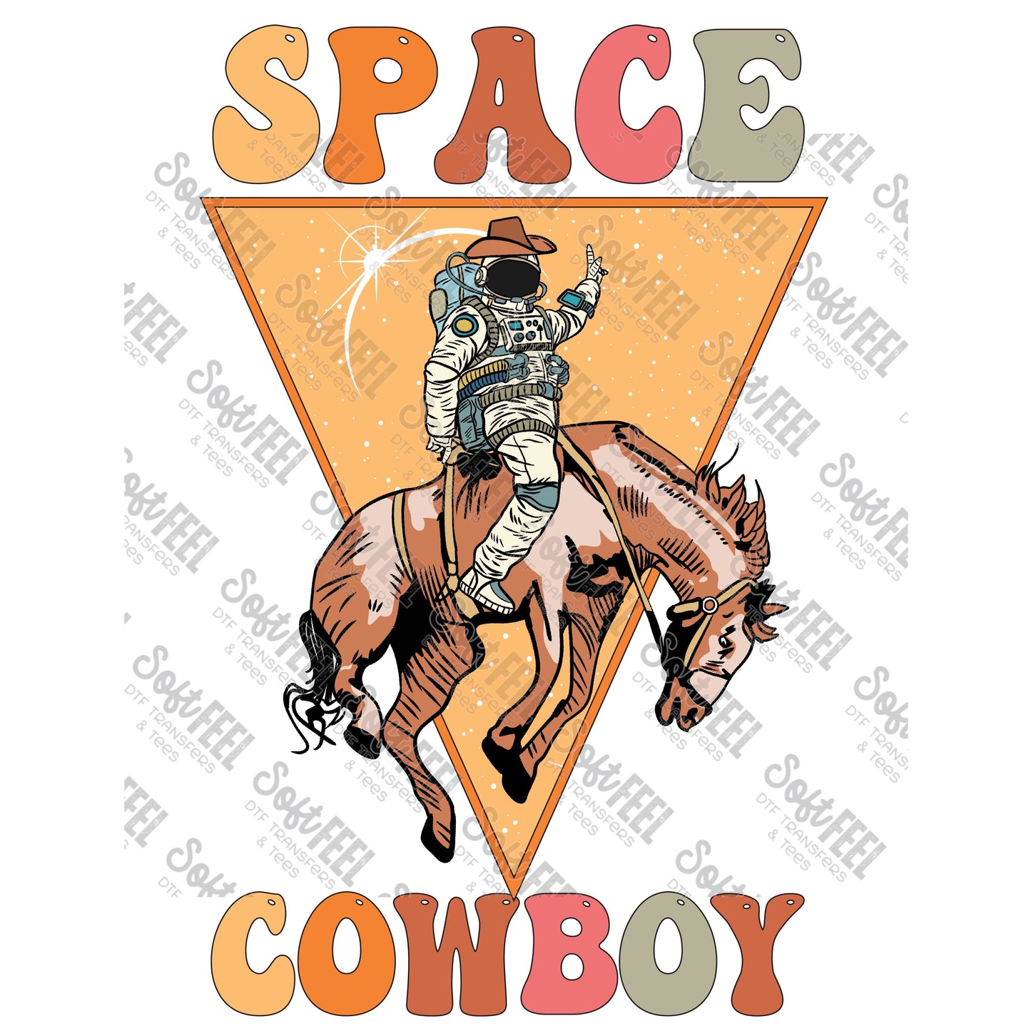 Space Cowboy - Retro / Western - Direct To Film Transfer / DTF - Heat Press Clothing Transfer