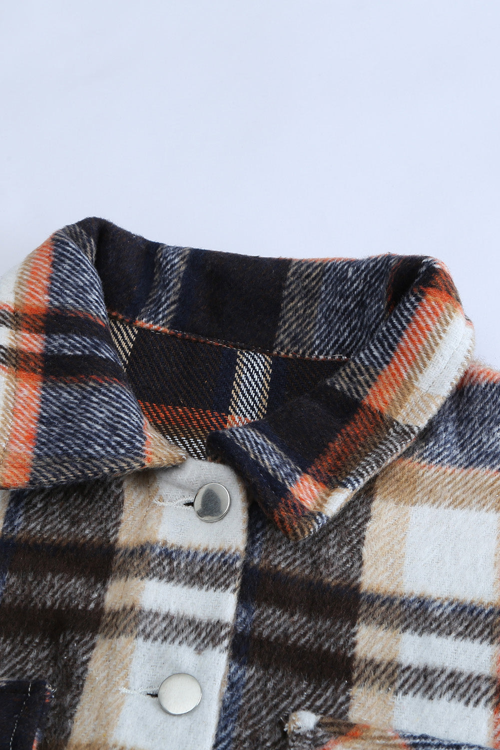 Plaid Chest Pocket Buttoned Shacket