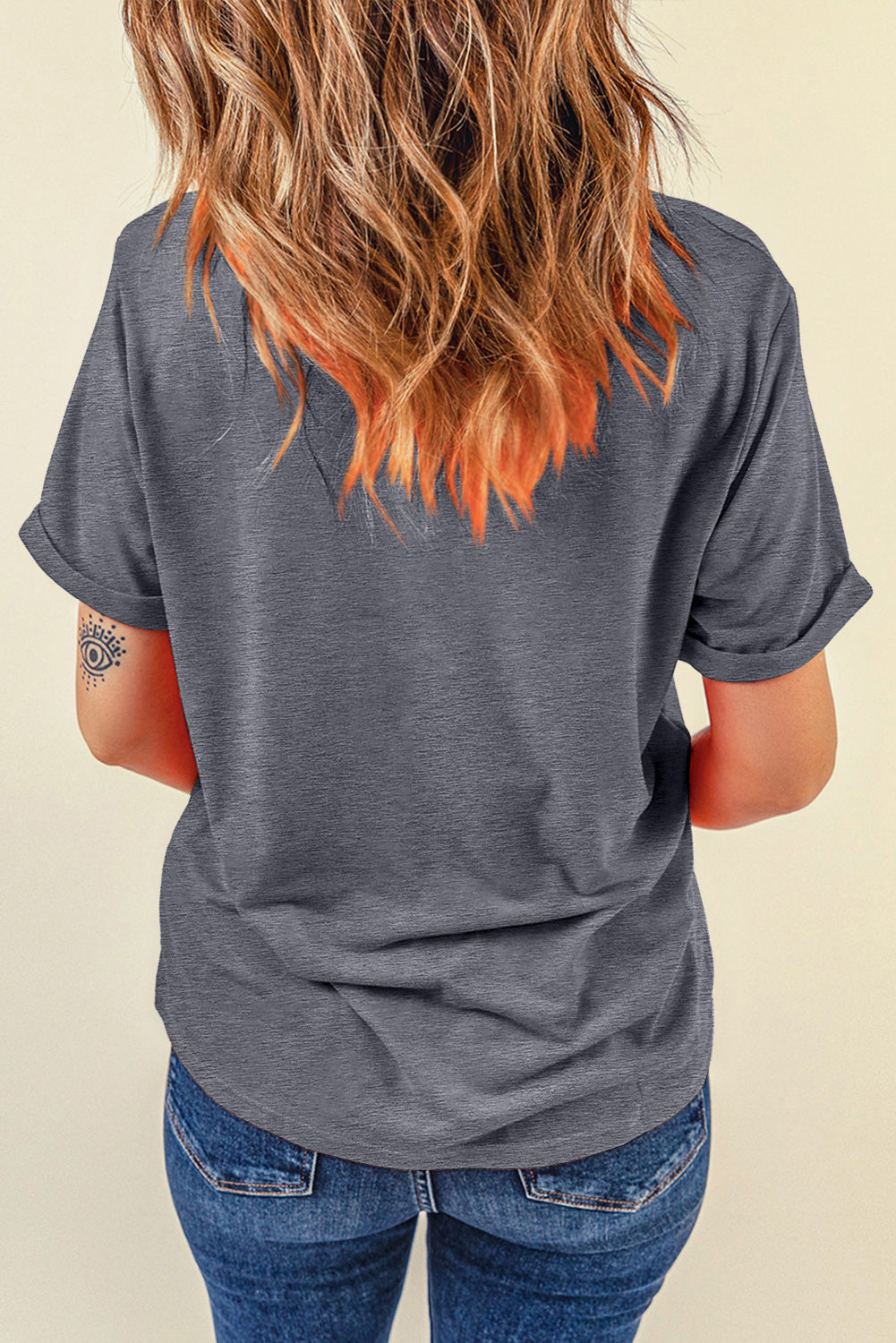 Plain Crew Neck Tee