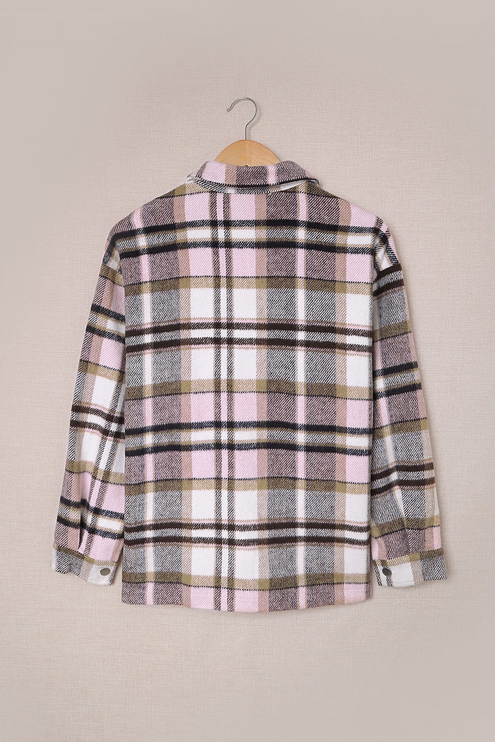 Plaid Chest Pocket Buttoned Shacket
