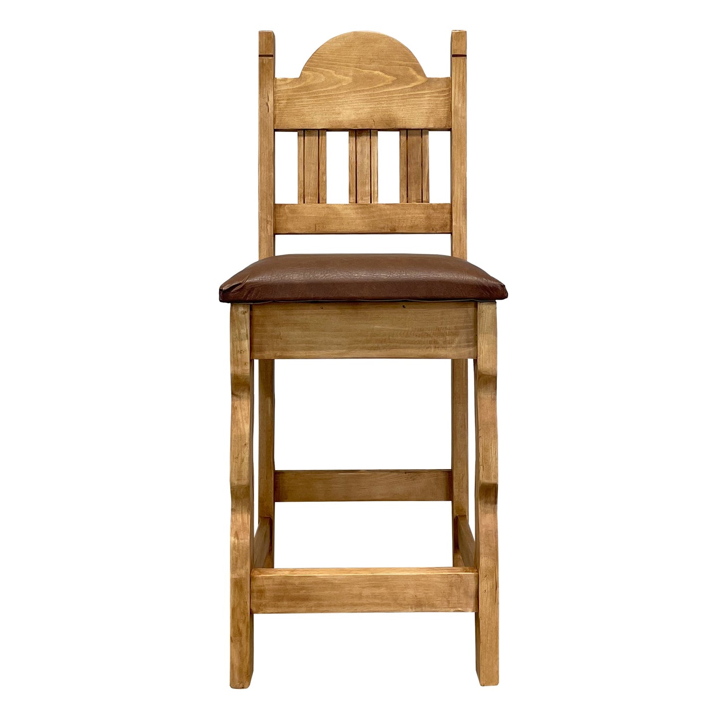 Texas Rustic Bar Stool 24" with Cushion
