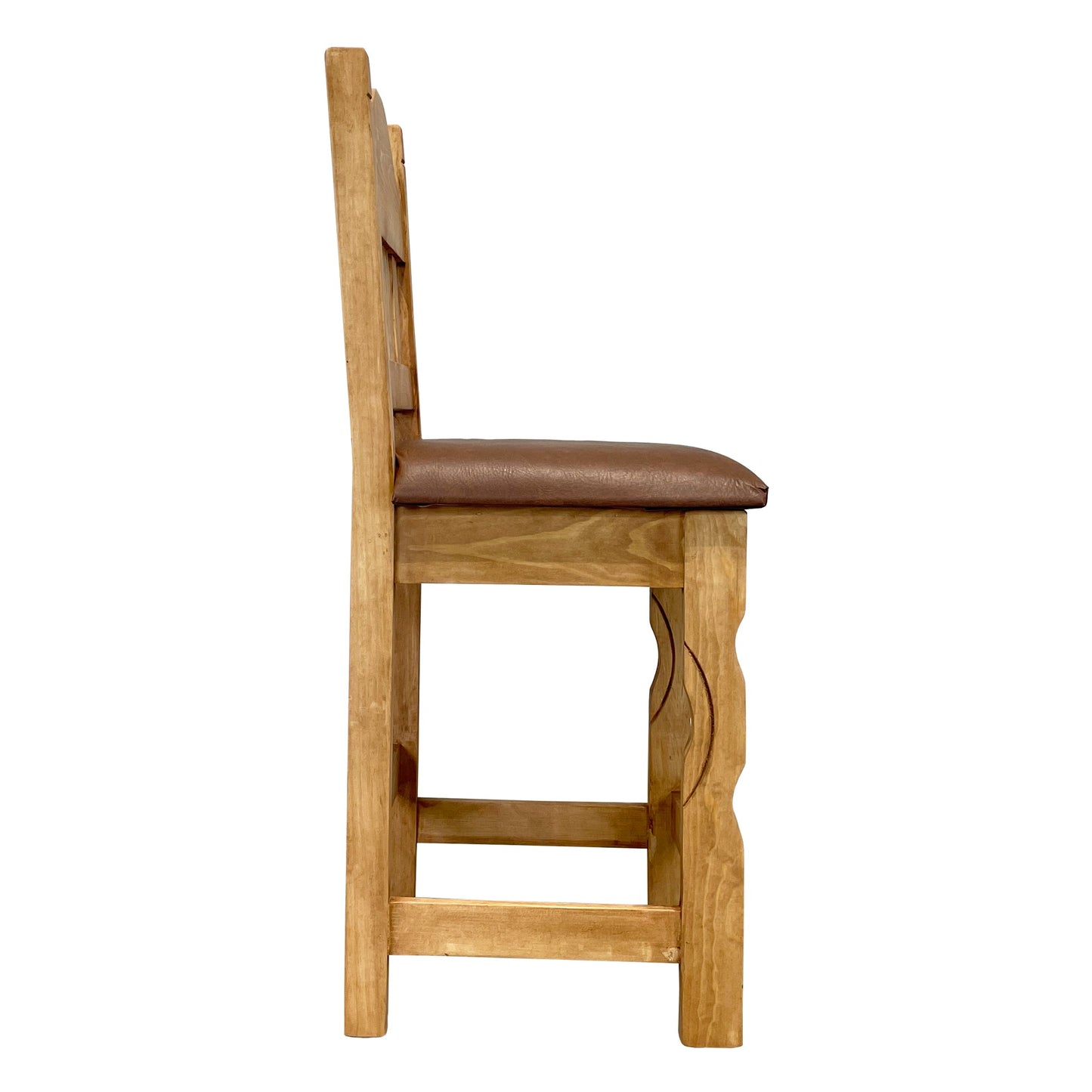 Texas Rustic Bar Stool 24" with Cushion