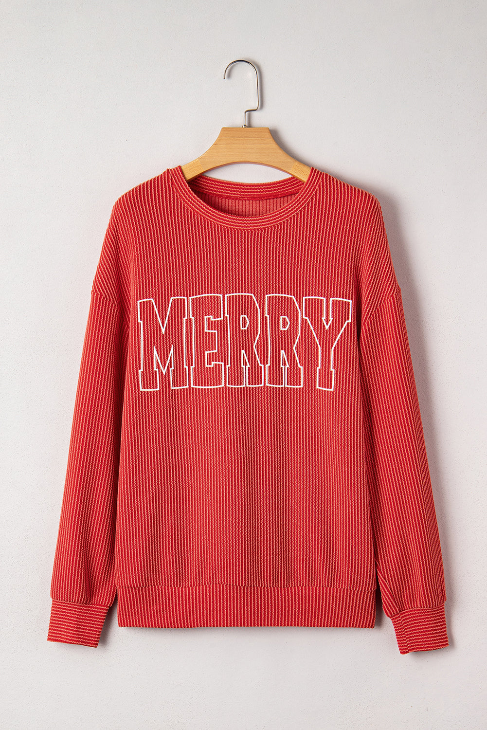 Merry Corded Knit Long Sleeve Top