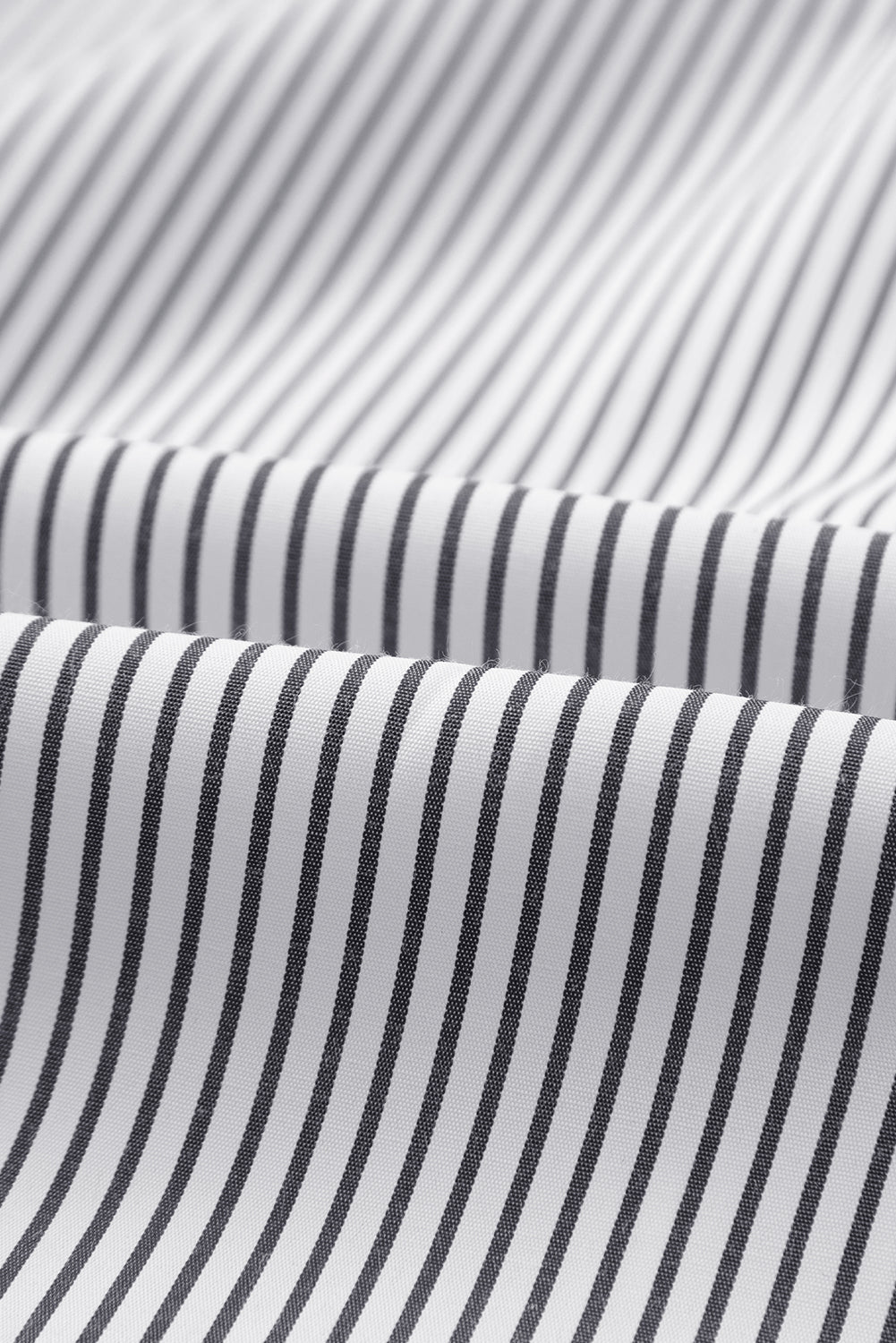 Stripe Smocked Button-Up Shirt
