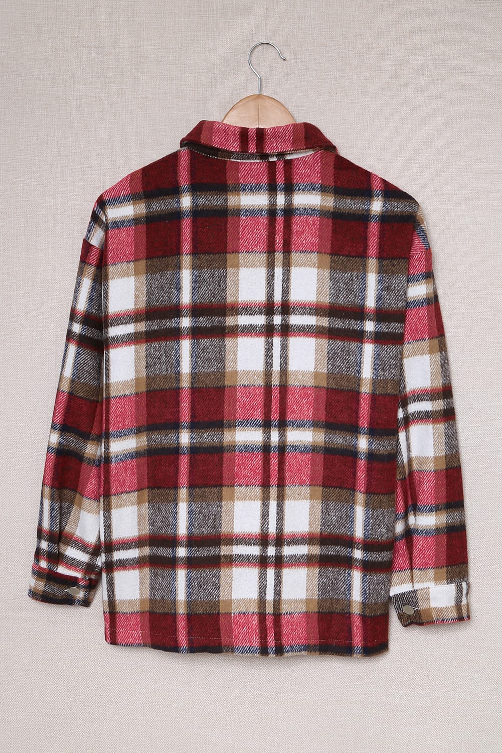 Plaid Chest Pocket Buttoned Shacket