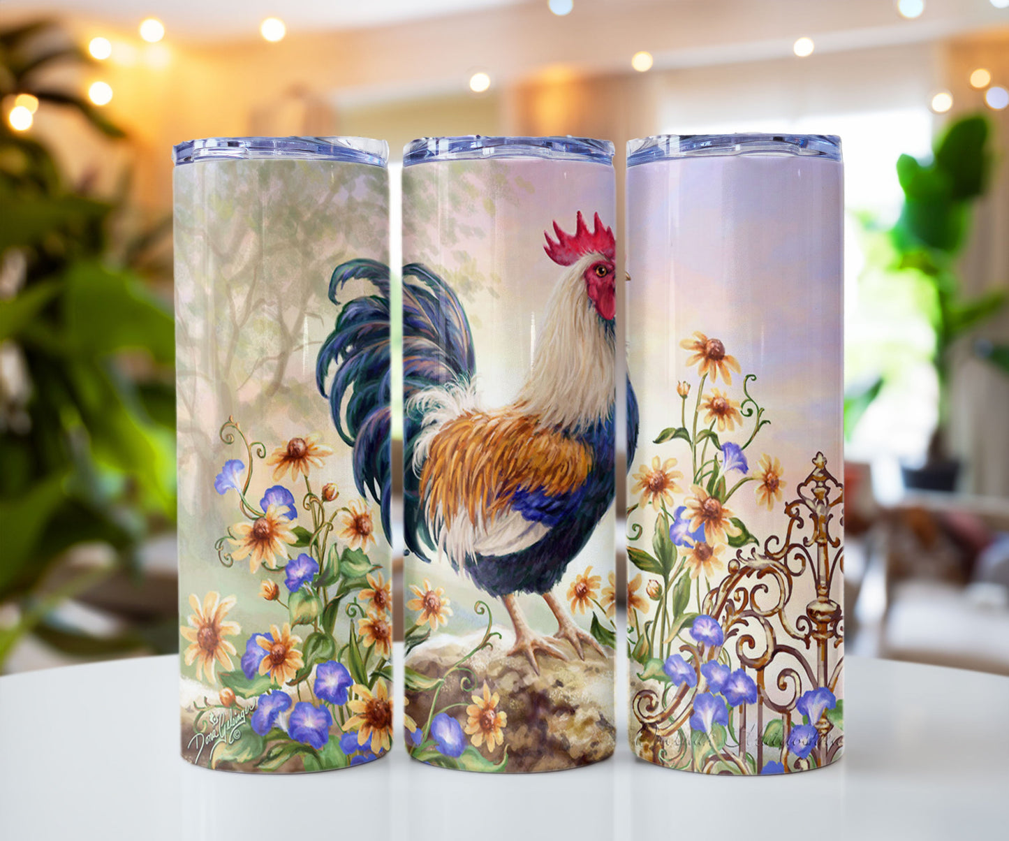 Sunflower Rooster 20 oz Tumbler