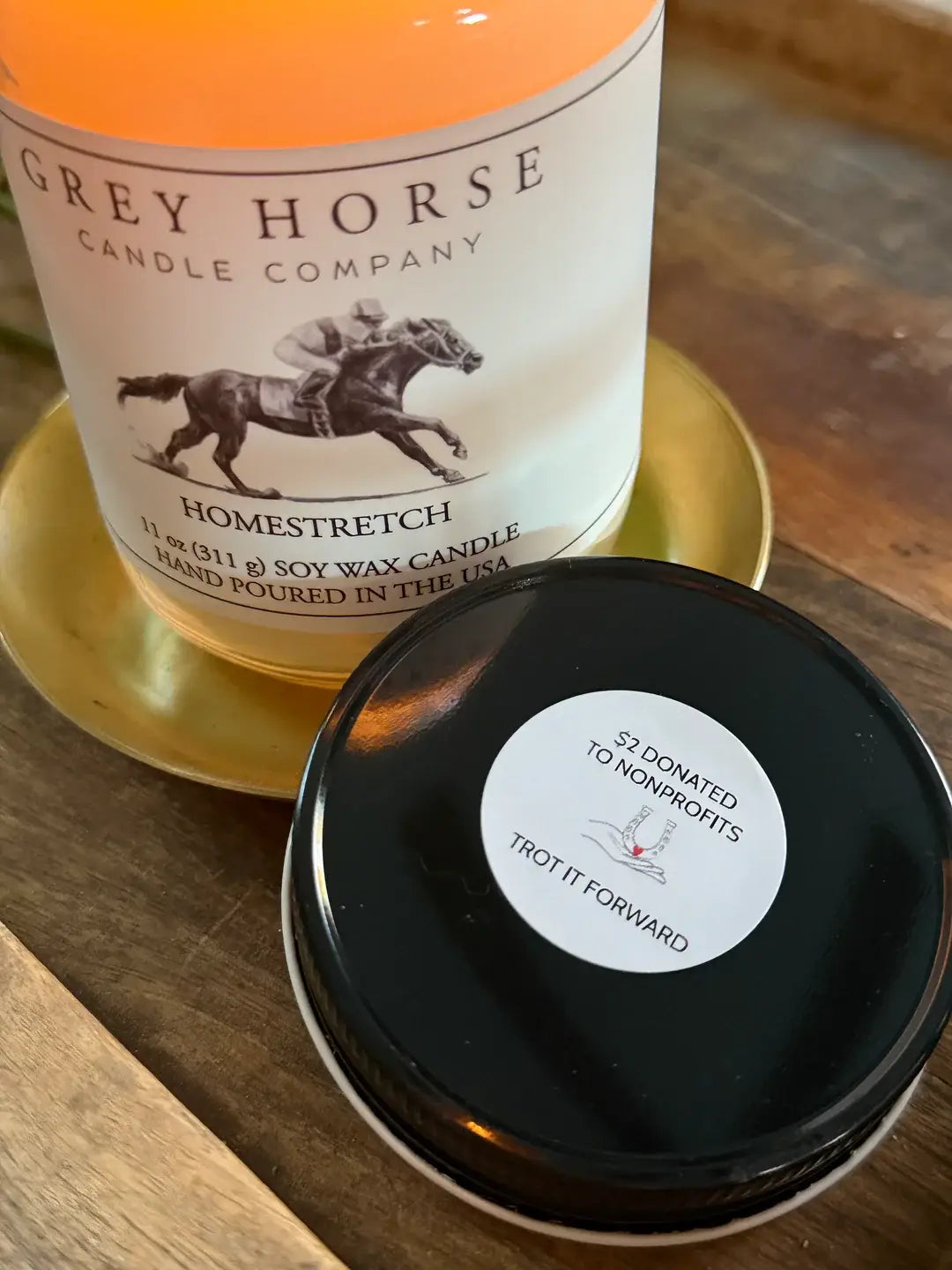 Homestretch - Trot It Forward Collection by Grey Horse Candle Co