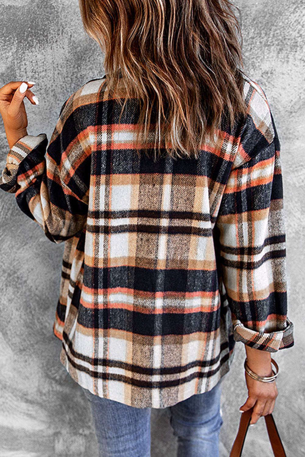 Plaid Chest Pocket Buttoned Shacket