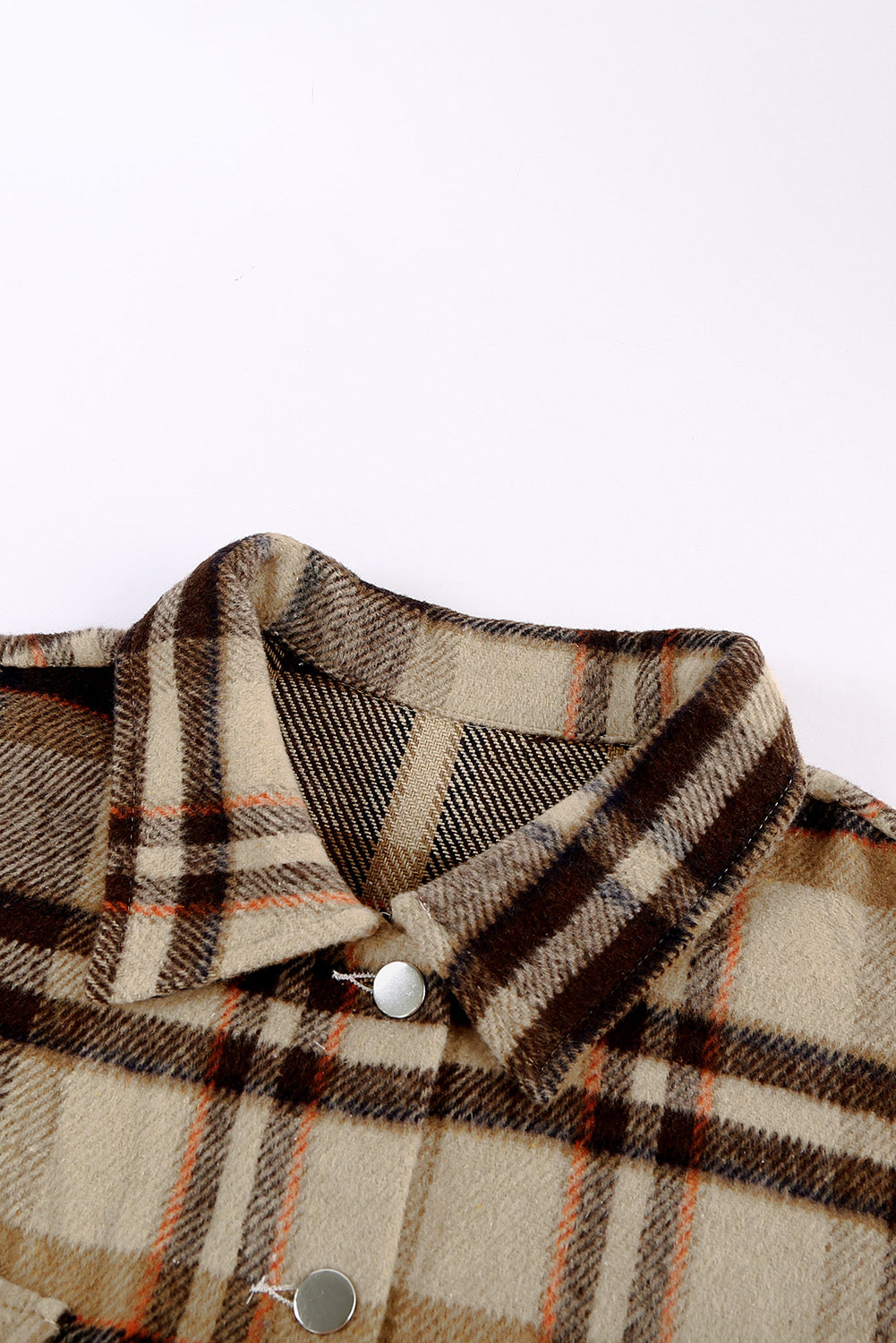 Plaid Chest Pocket Buttoned Shacket