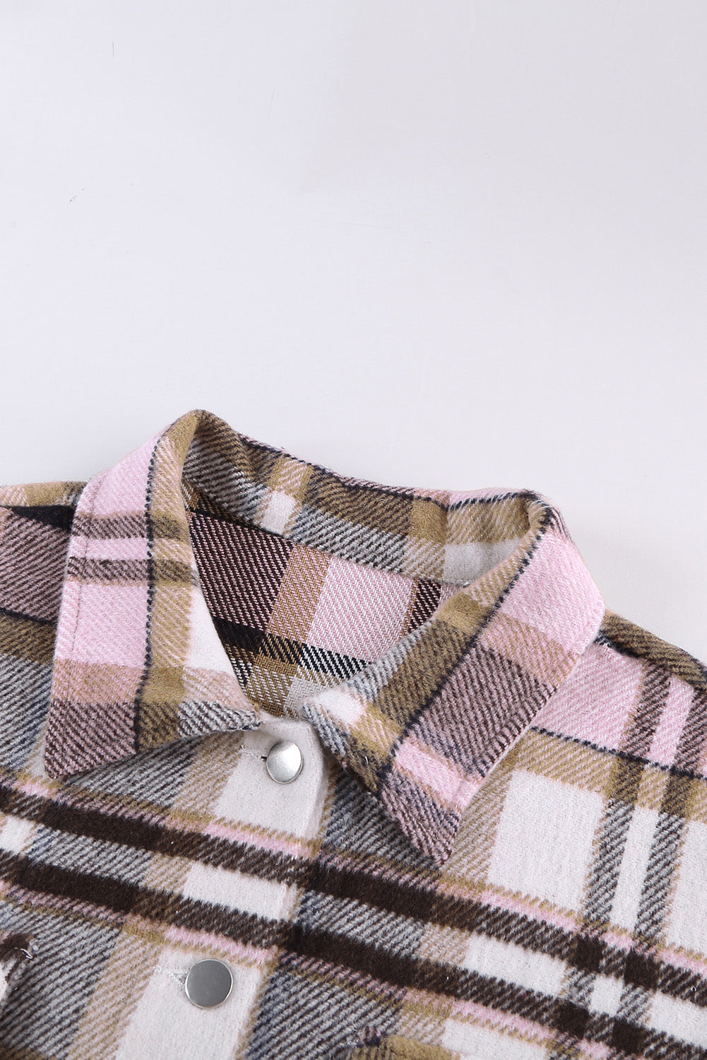 Plaid Chest Pocket Buttoned Shacket