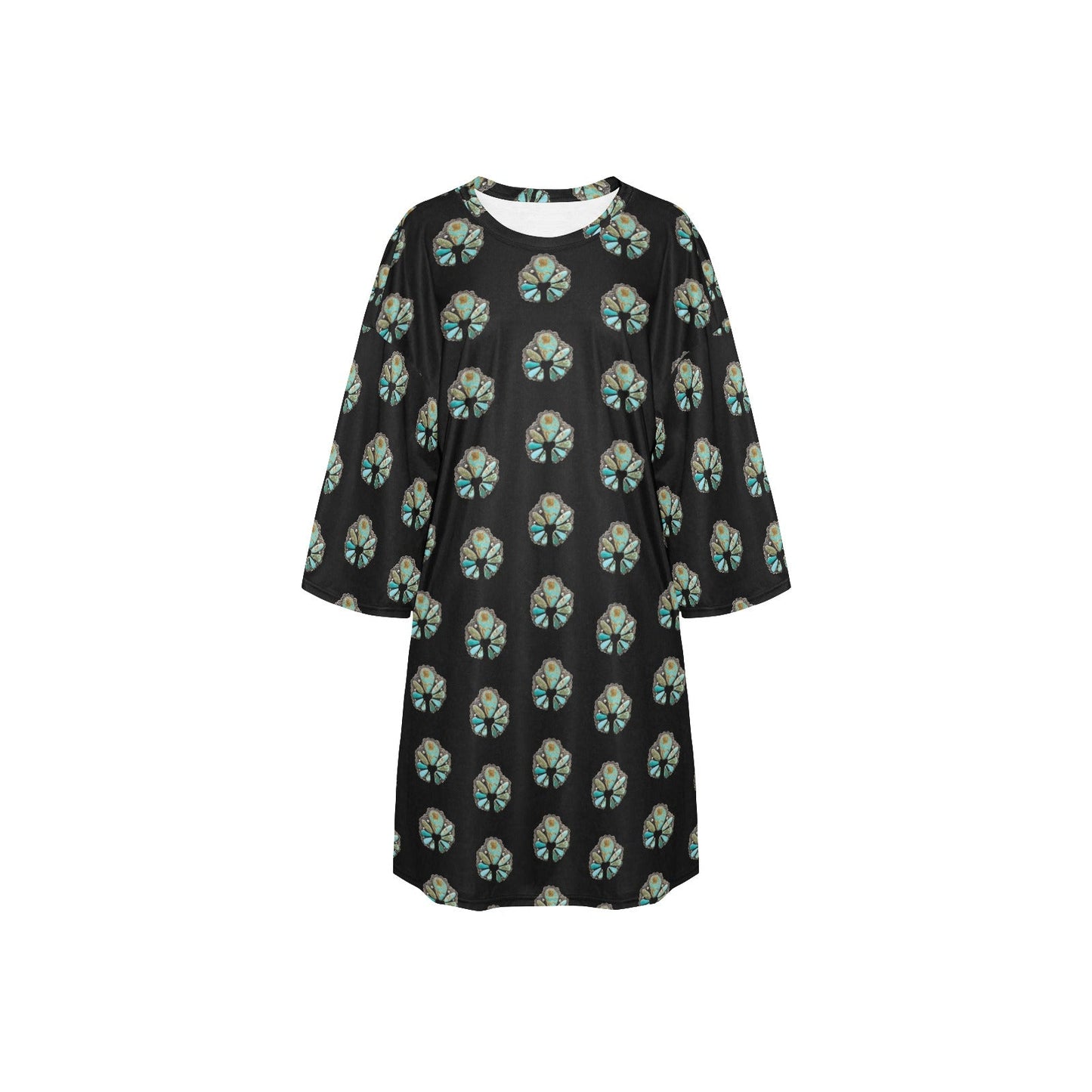 Turquoise Naja Oversized Sleep Shirt
