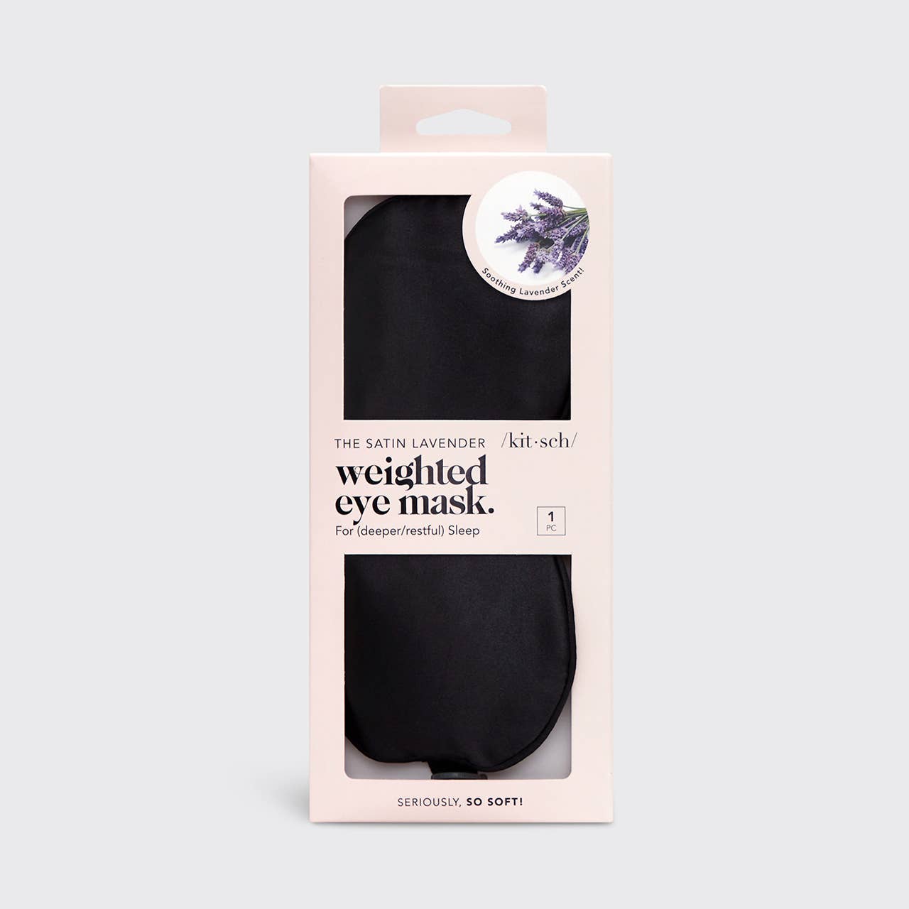 Lavender Scented Satin Weighted Eye Mask by Kitsch