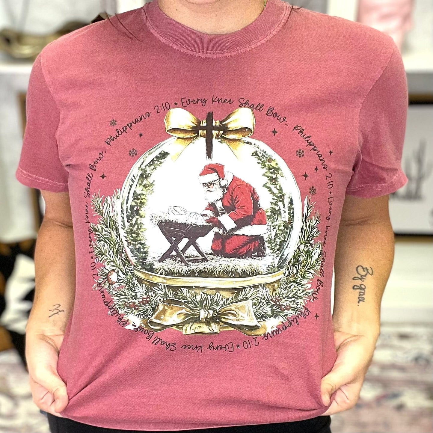 Baby Jesus & Santa Graphic Tee